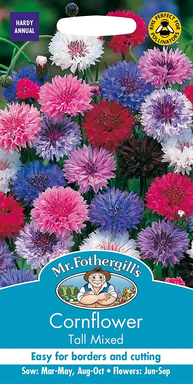 Mr.Fothergill's Cornflower Tall Mixed Flower Seeds