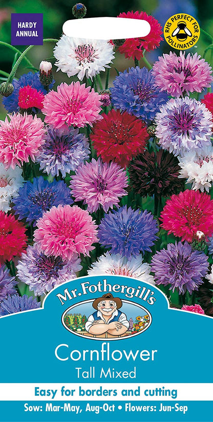 Mr.Fothergill's Cornflower Tall Mixed Flower Seeds