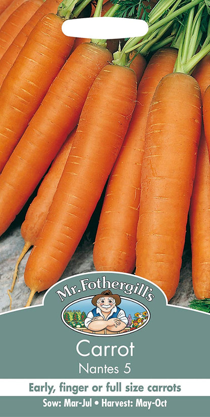 Mr.Fothergill's Carrot Seeds Early Nantes 5