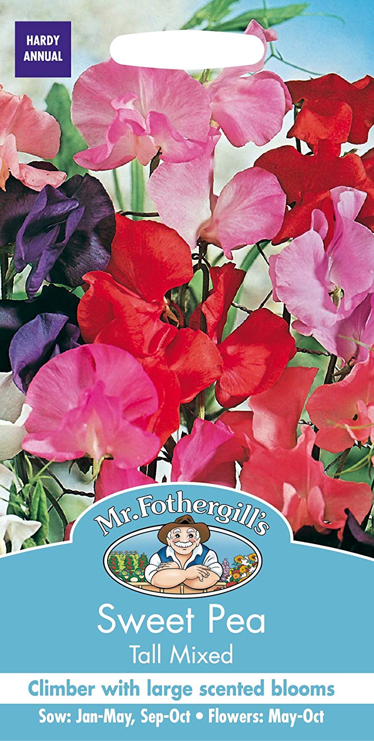 Mr.Fothergill's Sweet Pea Tall Mixed Flower Seeds