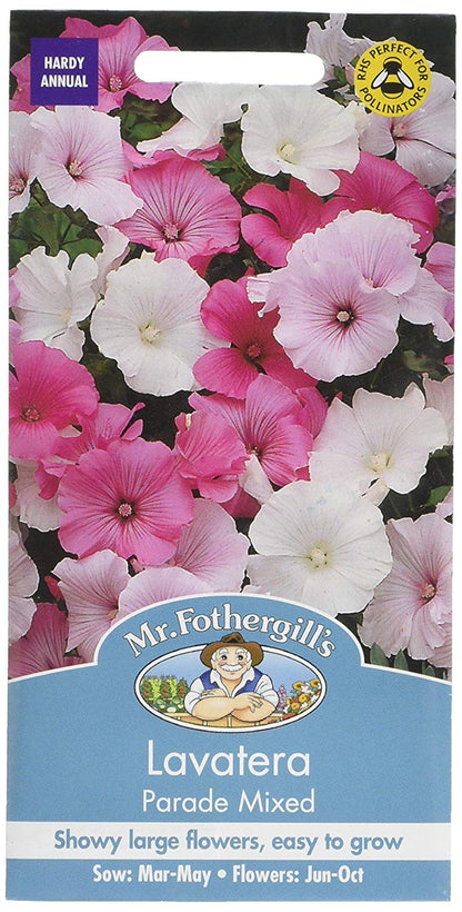 Mr.Fothergill's Lavatera Parade Mixed Flower Seeds