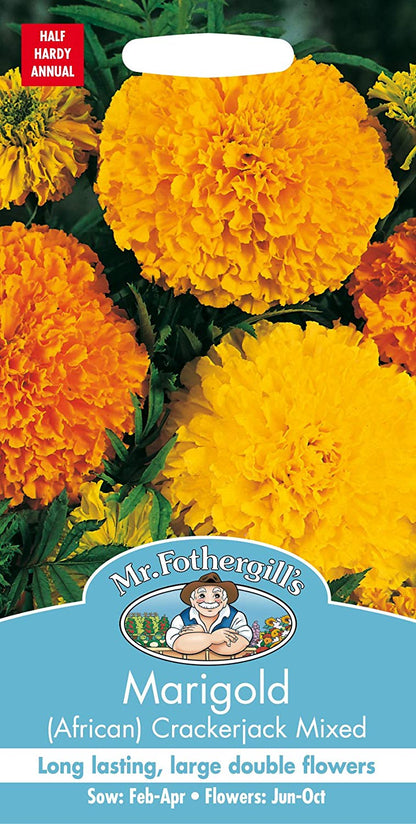 Mr.Fothergill's Marigold (African) Crackerjack Mixed Flower Seeds
