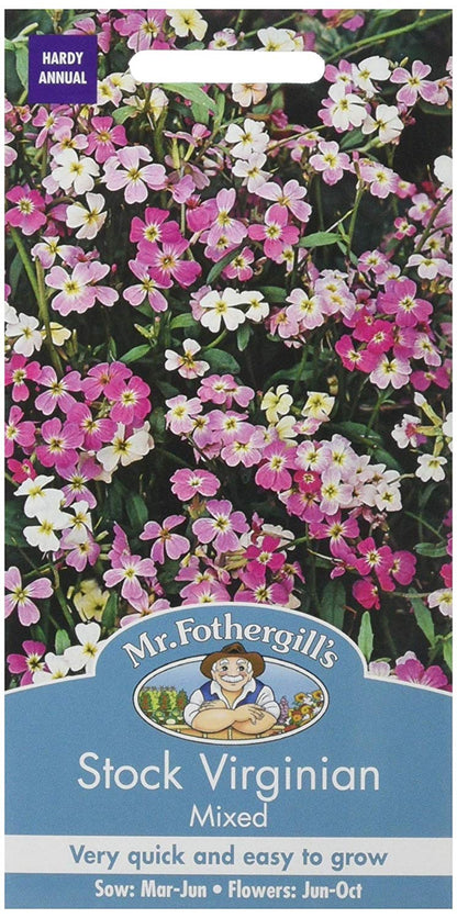 Mr.Fothergill's Stock Virginian Mixed Flower Seeds