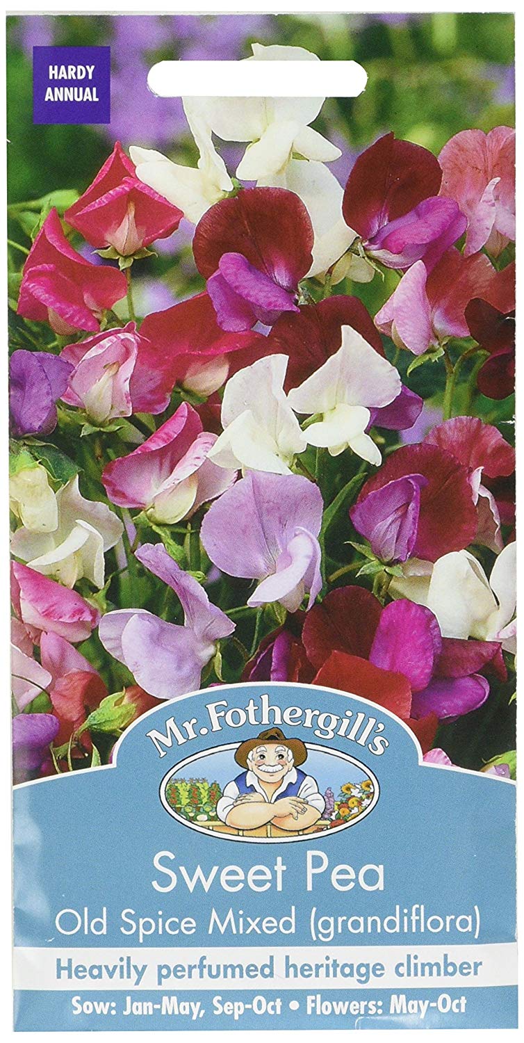 Mr.Fothergill's Sweet Pea Old Spice Mixed Tall Flower Seeds