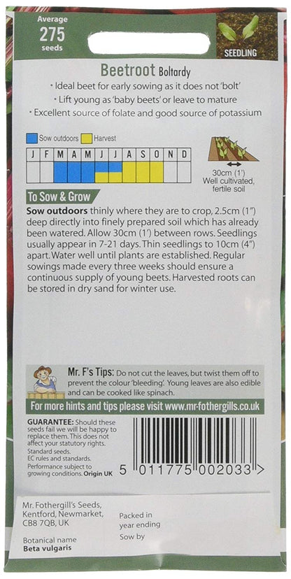 Mr.Fothergill's Beetroot Boltardy Seeds
