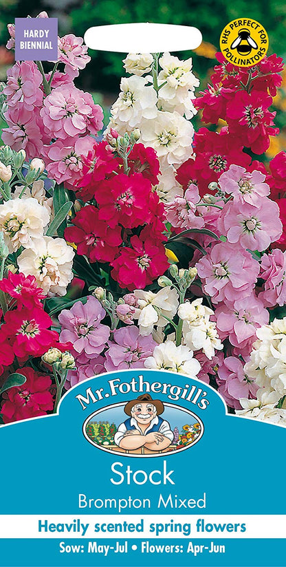 Mr.Fothergill's Stock Brompton Mixed Flower Seeds