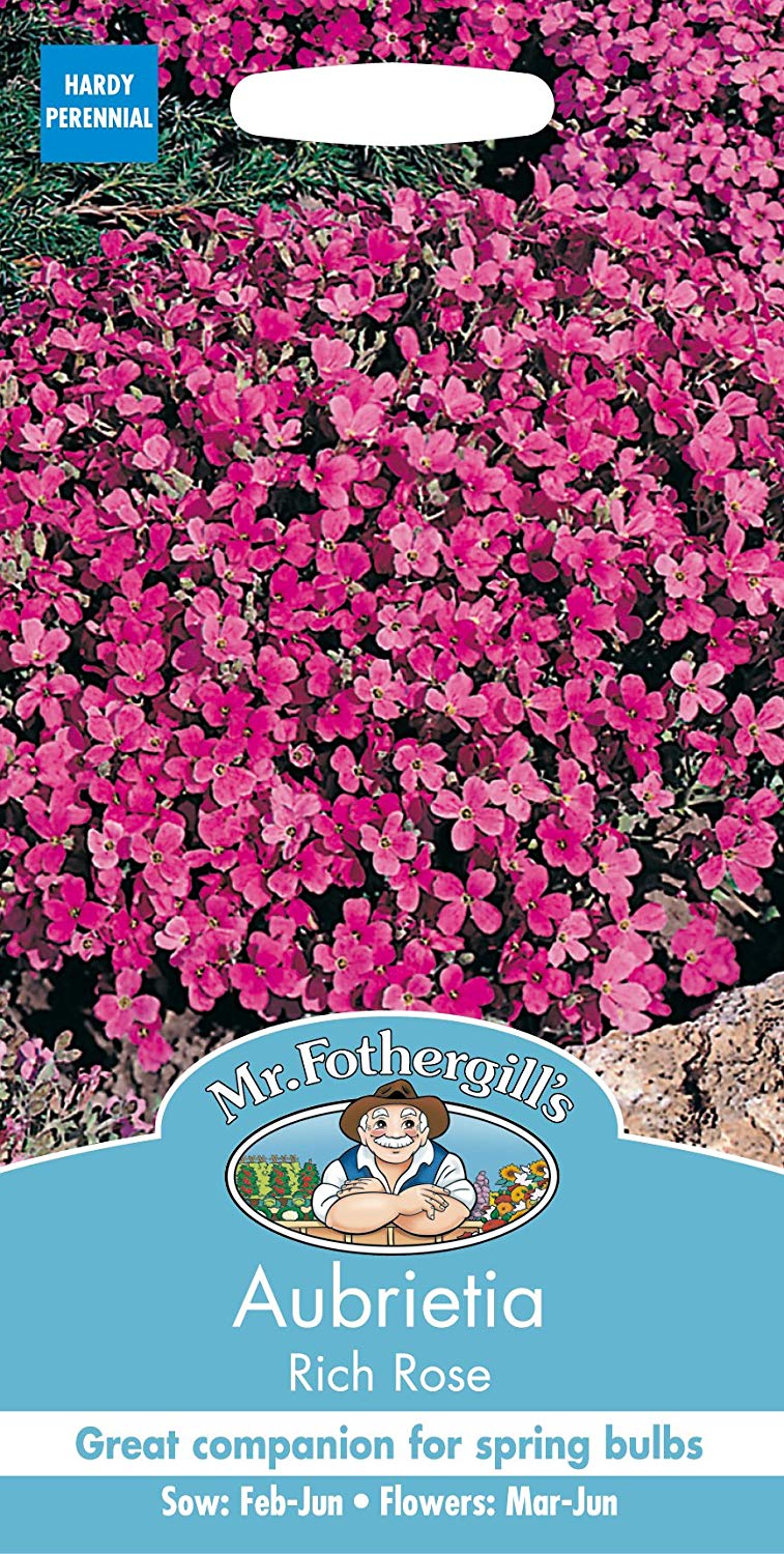 Mr.Fothergill's Aubrietia Rich Rose Flower Seeds