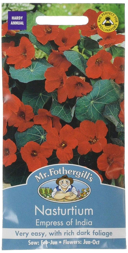 Mr.Fothergill's Nasturtium Empress Of India Flower Seeds