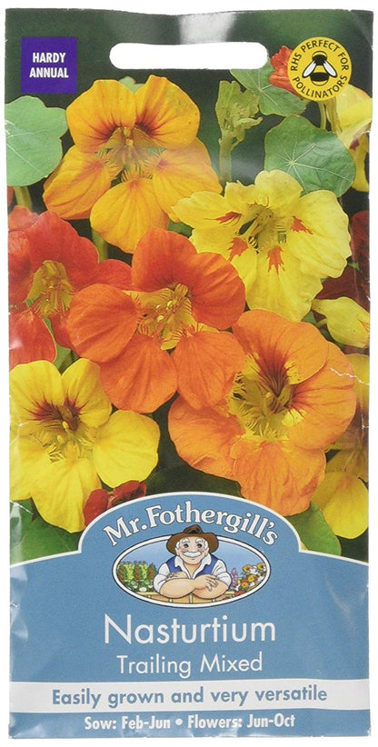Mr.Fothergill's Nasturtium Trailing Mixed Flower Seeds