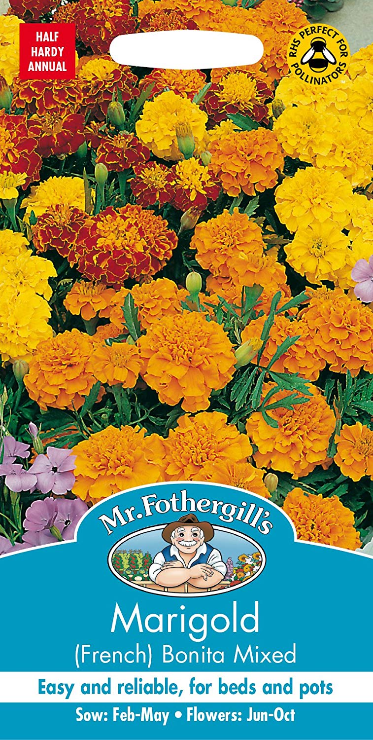 Mr.Fothergill's Marigold Bonita Mixed Flower Seeds