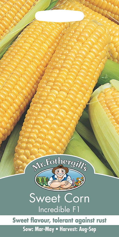 Mr.Fothergill's Sweet Corn Incredible F1 Seeds