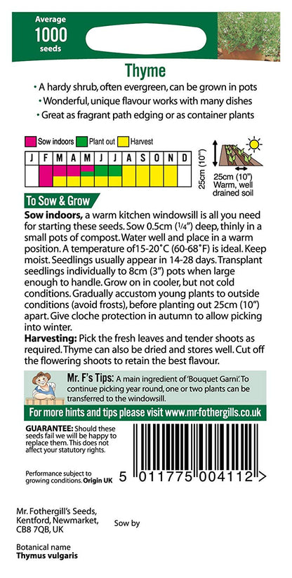 Mr.Fothergill's Thyme Herb Seeds