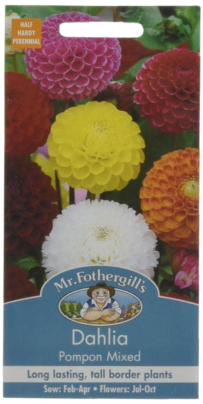 Mr.Fothergill's Dahlia Pompon Mixed Flower Seeds