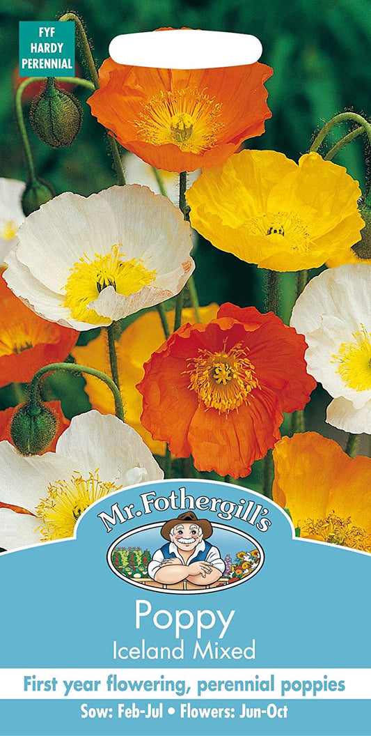 Mr.Fothergill's Poppy Iceland Mixed Flower Seeds