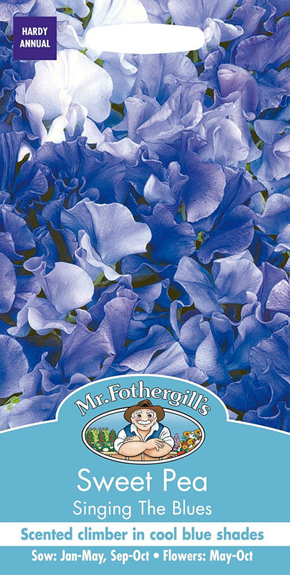Mr.Fothergill's Sweet Pea Singing The Blues Flower Seeds