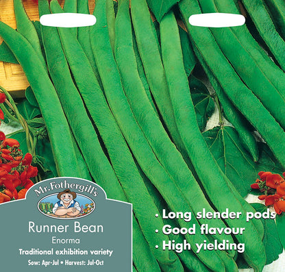 Mr.Fothergill's Runner Bean Enorma Seeds
