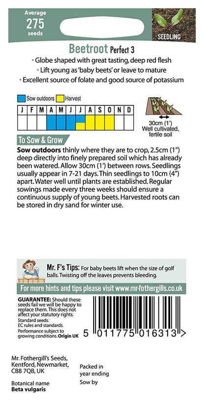 Mr.Fothergill's Beetroot Perfect 3 Seeds