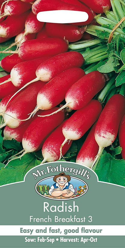 Mr.Fothergill's Radish French Breakfast 3 Seeds