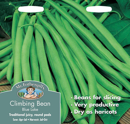 Mr.Fothergill's Climbing Bean Blue Lake Seeds