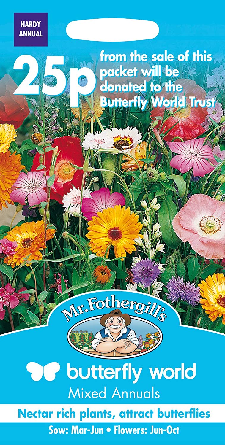 Mr.Fothergill's Butterfly Attracting Mixed Annuals Flower Seeds
