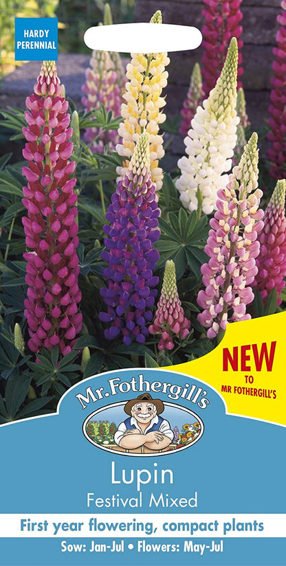 Mr.Fothergill's Lupin Festival Mixed Flower Seeds