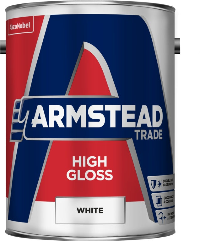 Armstead Trade High Gloss White 5 Litre
