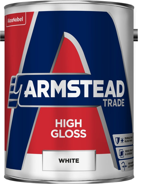 Armstead Trade High Gloss White 5 Litre