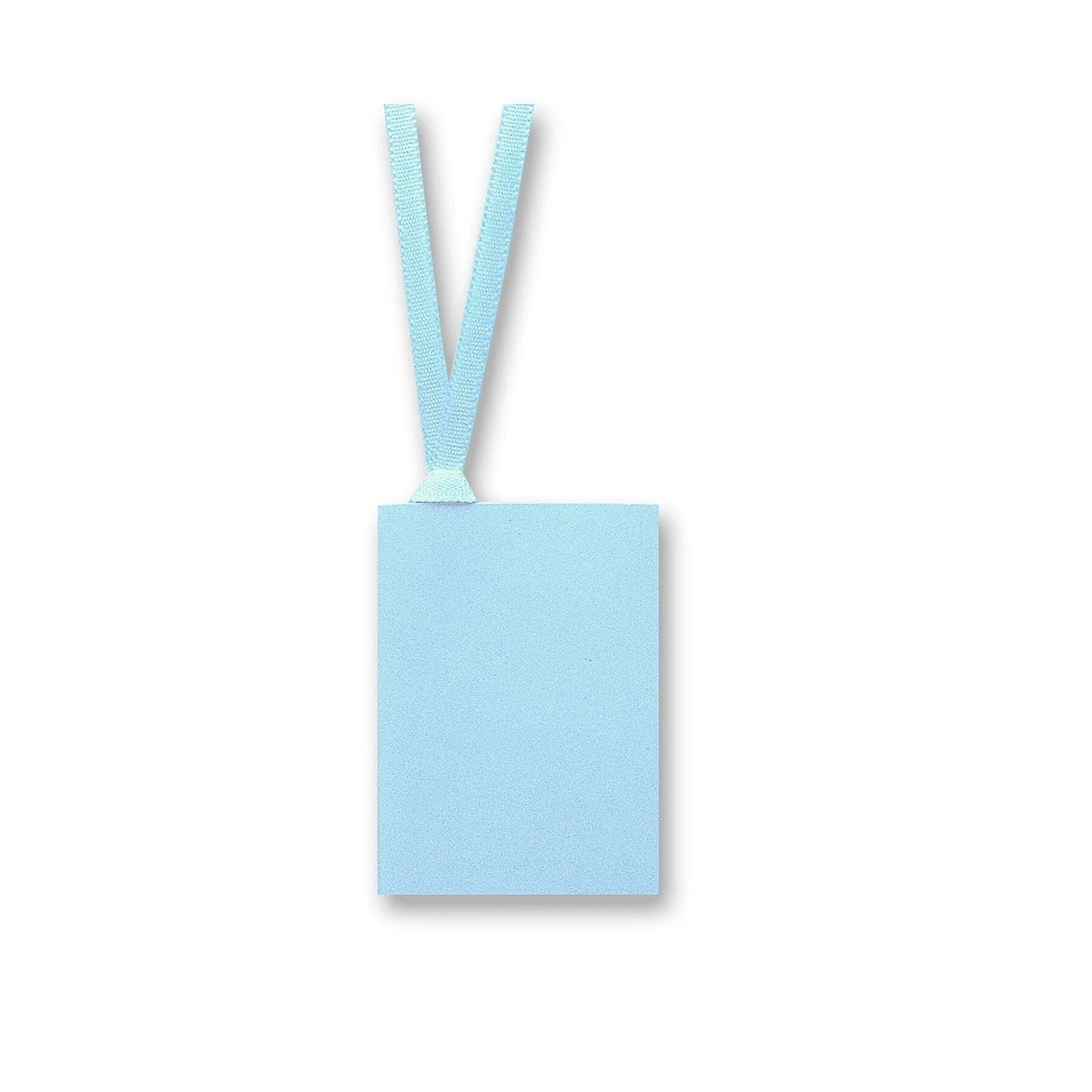 Giftwrap Gift Tag 50 x 70mm Matt with Ribbon Light Blue