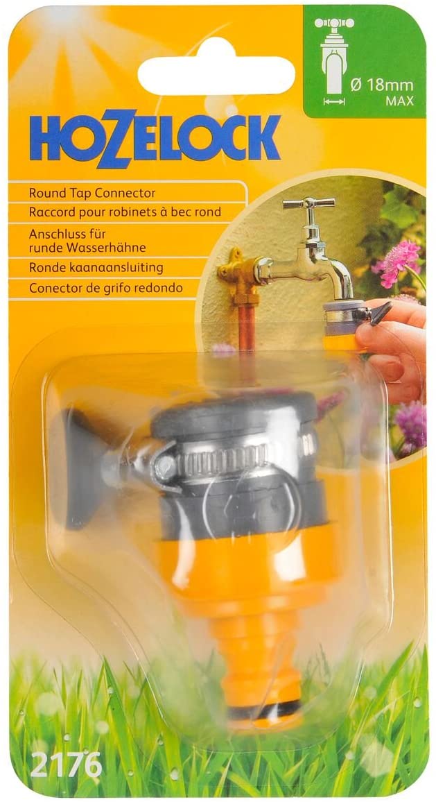 Hozelock Round Mixer Tap Connector (Max Dia. 24mm)