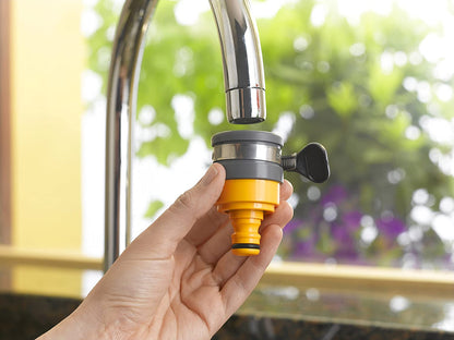 Hozelock Round Mixer Tap Connector (Max Dia. 24mm)