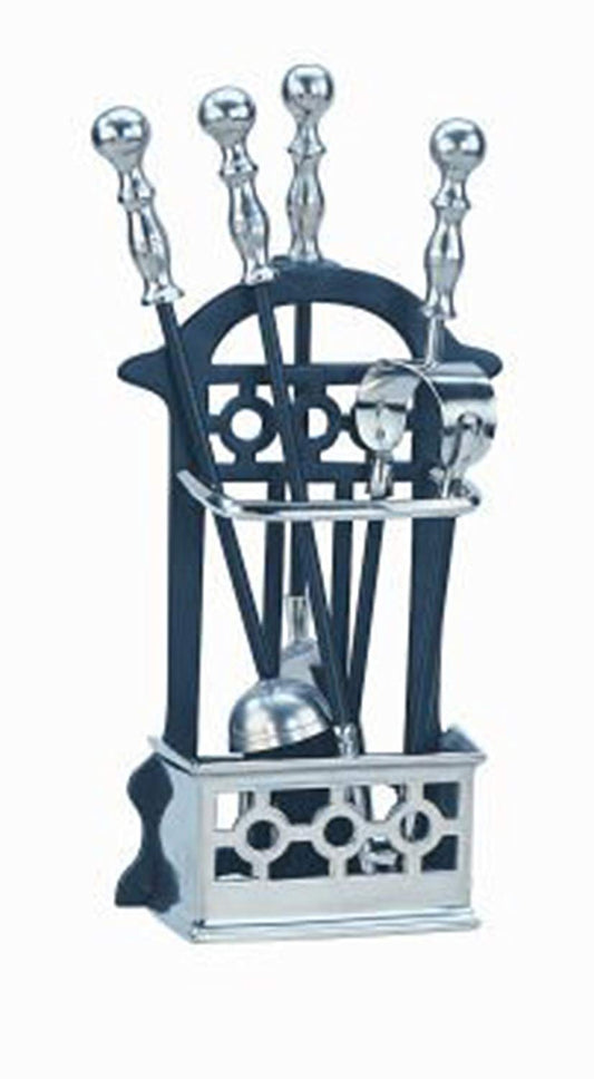 Manor Reproductions Companion Set Victorian - Black/Pewter