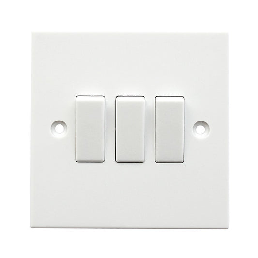 Jegs ASTA Approved 3 Gang 2 Way Wall Switch