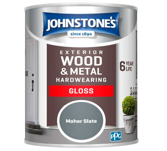 Johnstone's Paint Exterior Gloss Moher Slate 750ml