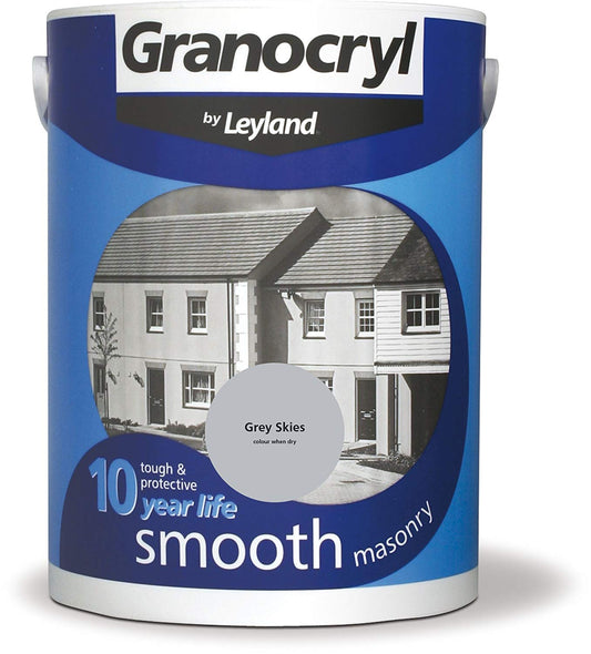 Leyland Paints Granocryl Masonry Paint Smooth Grey Skies 5 Litre
