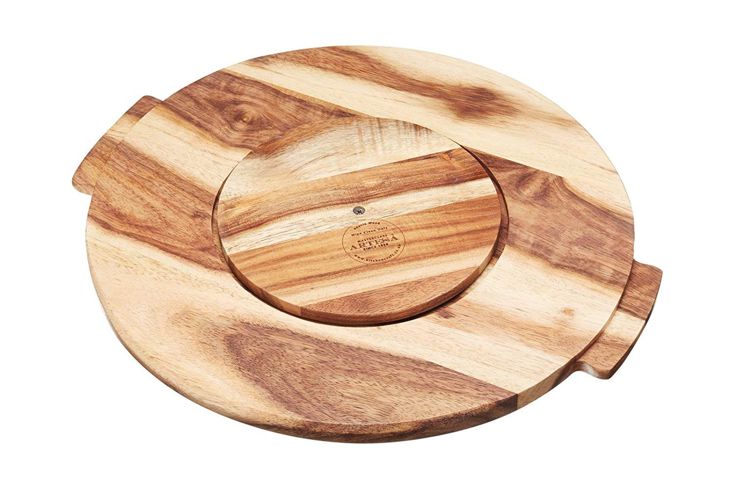 KitchenCraft MasterClass Artes Wooden Lazy Susan Turntable 39 x 35cm
