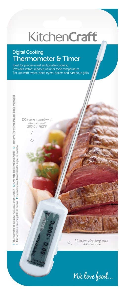 KitchenCraft Electronic Digital Thermometer and Timer