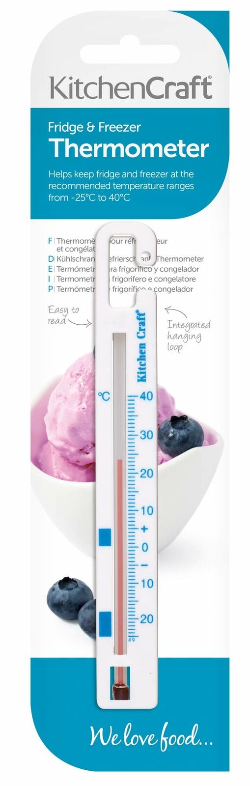 Chef Aid Fridge & Freezer Thermometer