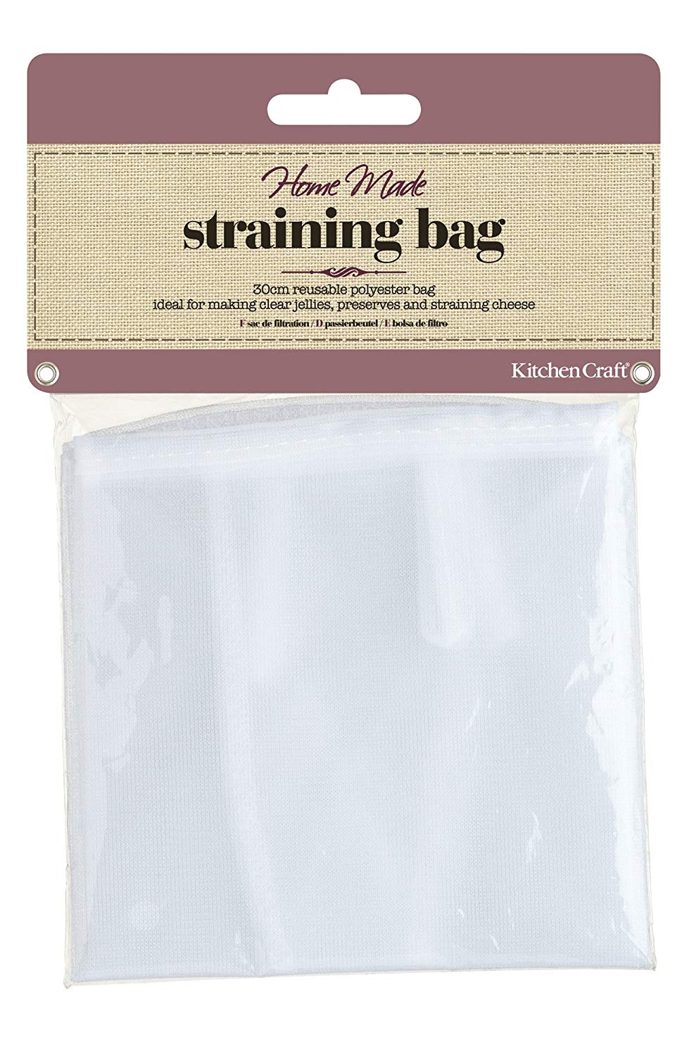 KitchenCraft Home Made 28cm Straining Bag