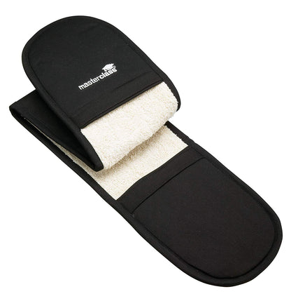 KitchenCraft MasterClass Deluxe Professional Black Double Oven Glove