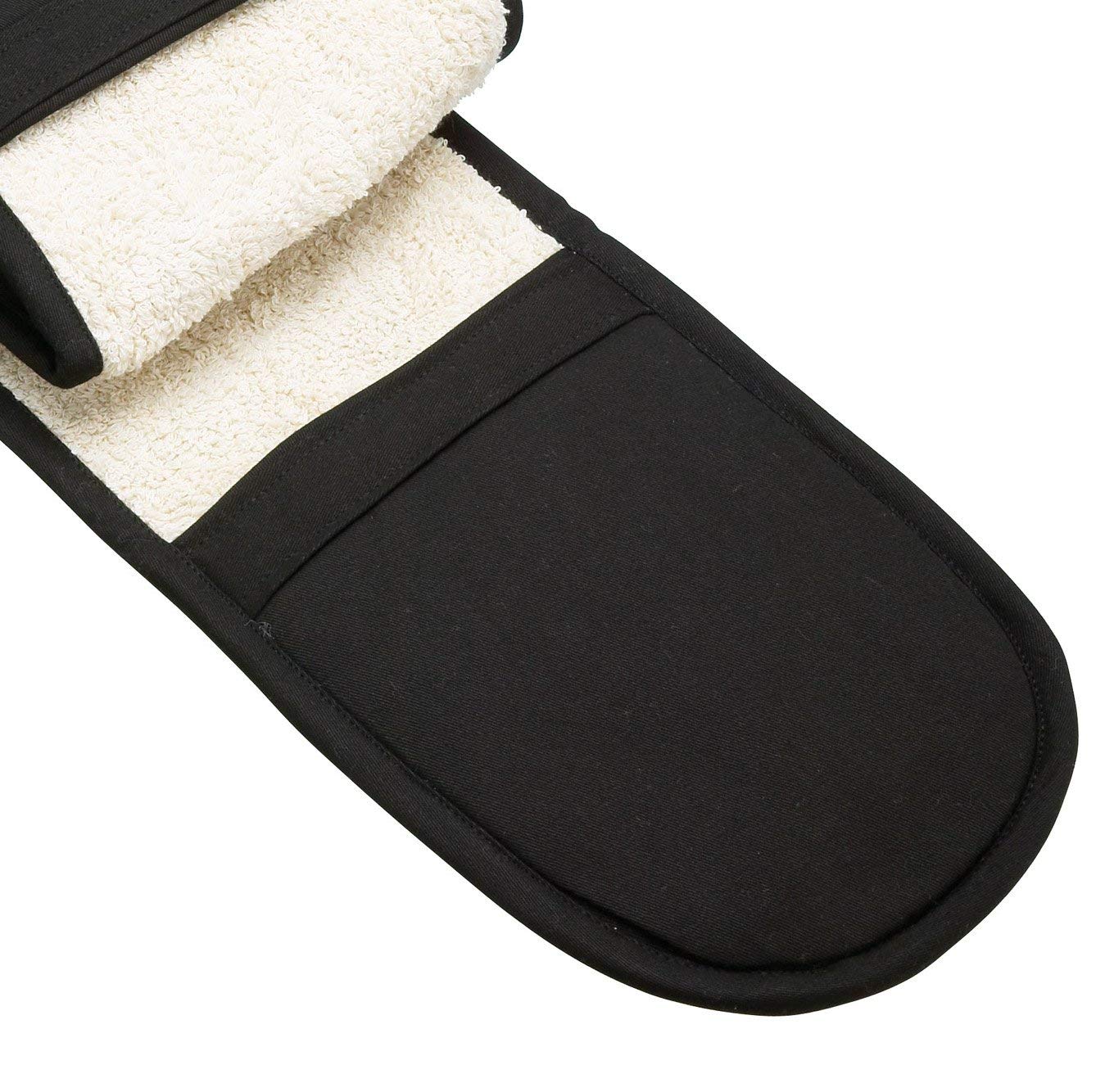 KitchenCraft MasterClass Deluxe Professional Black Double Oven Glove