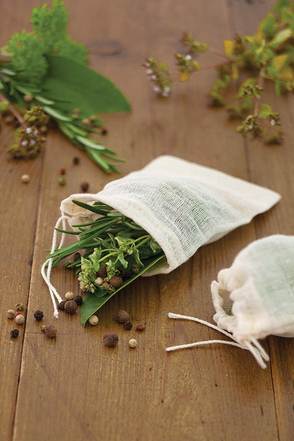 KitchenCraft Home Made Pack of 4 Spice Bags
