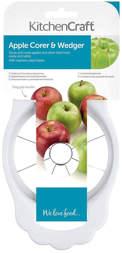 KitchenCraft Stainless Steel Apple Corer and Slicer - 11cm/4.5"