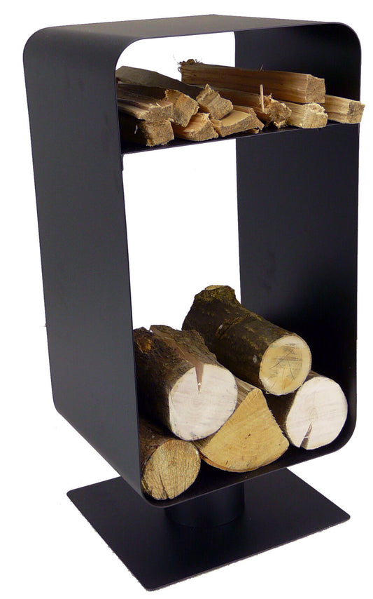 Manor Reproductions Nordic Log Holder Black