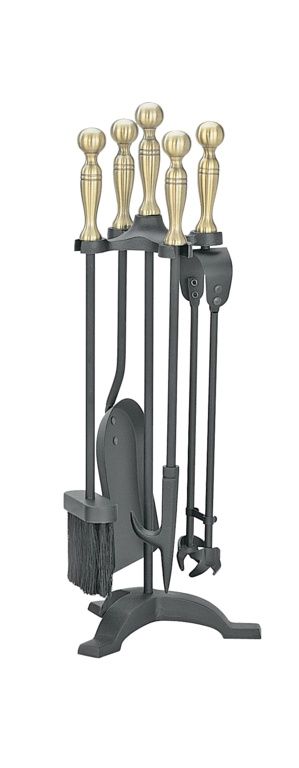 Manor Reproductions Companion Set Black/Antique