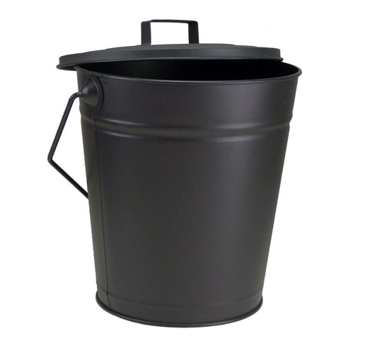 Manor Reproductions Dudley Bucket with Lid - Black