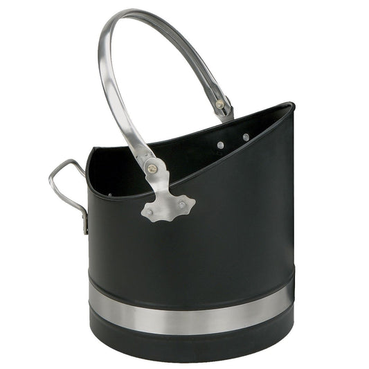 Manor Reproductions Warwick Coal Bucket Black/Pewter