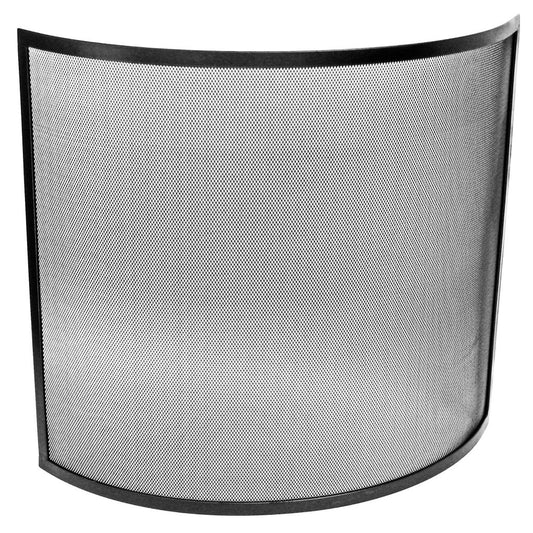 Manor Reproductions Curved Fire Guard - Black