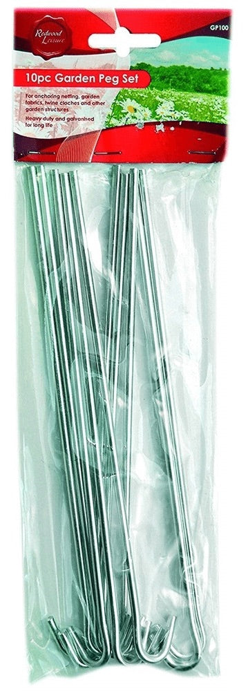 Ambassador Galvanised Steel Round Wire Tent Pegs Pack 10