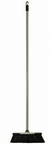 Elliott Plastic Broom and Handle Stiff Fill 26.5cm Silver
