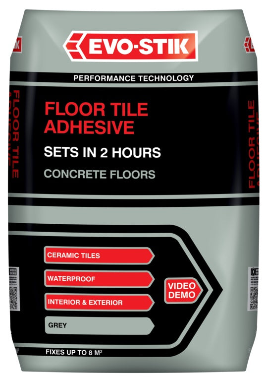 Evo-Stik Floor Tile Adhesive Fast Set For Concrete Floors 20kg
